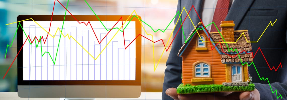 house stock market image