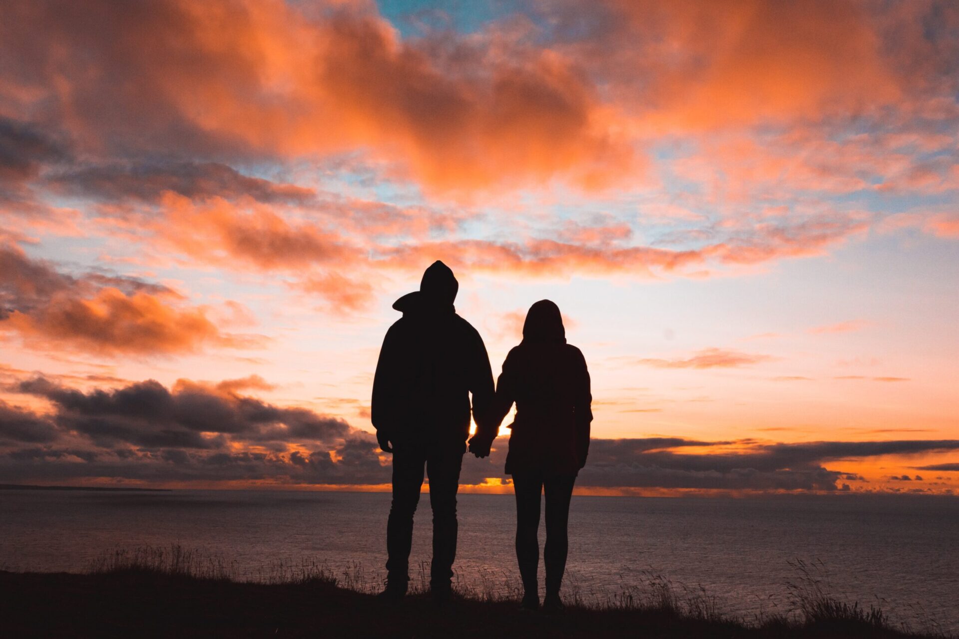 couple in sunset