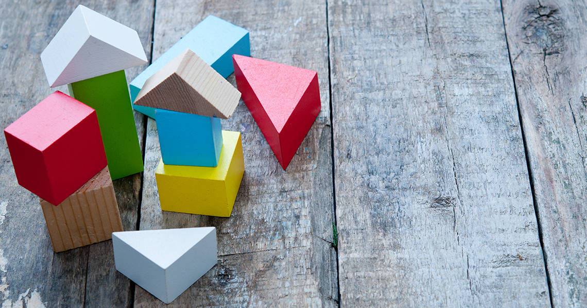 colourful building blocks