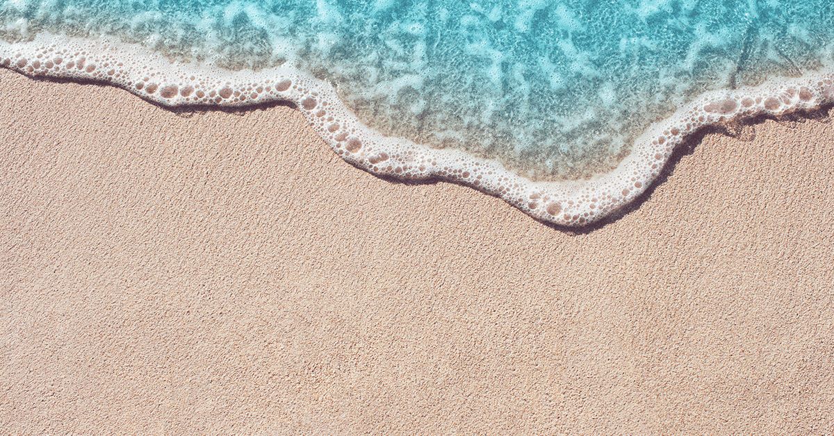 ocean waves on a beach
